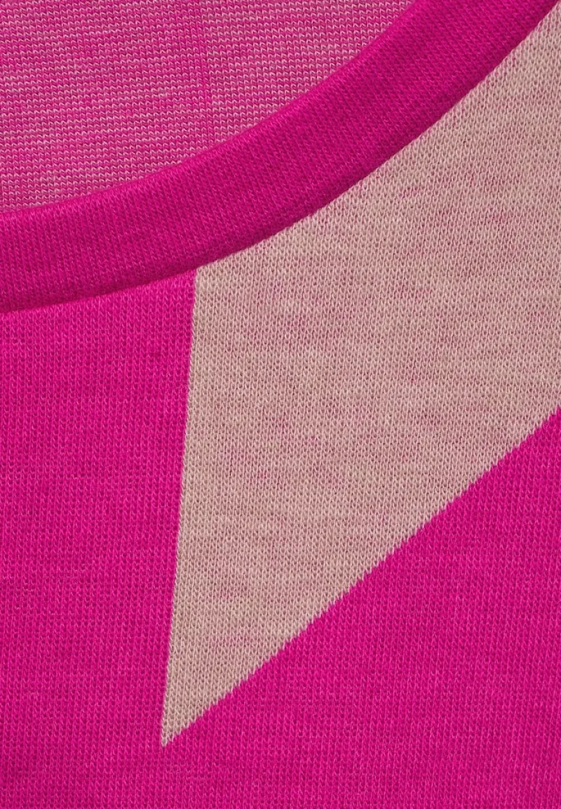 Street One Shirts*Softes Jacquardshirt lavish pink