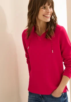 Cecil Pullover & Sweatshirts*Softes Kapuzenshirt granita red