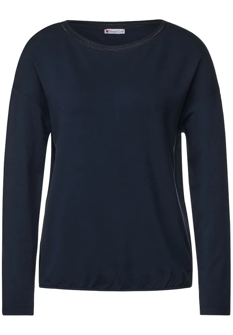 Street One Shirts*Softes Langarmshirt deep blue