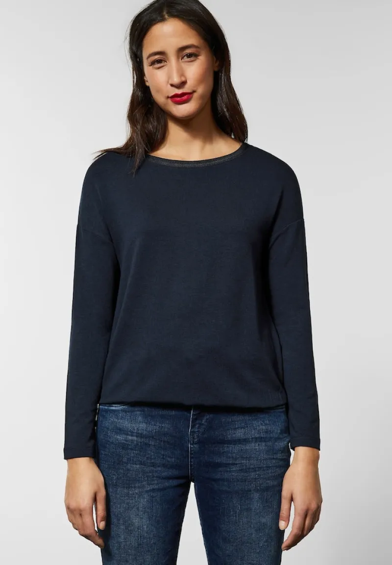 Street One Shirts*Softes Langarmshirt deep blue