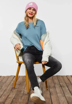 Street One Pullover & Sweatshirts*Softes Langarmshirt milky jade blue