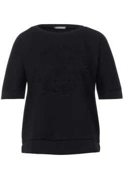 Street One Pullover & Sweatshirts*Softes Shirt mit Artwork Black
