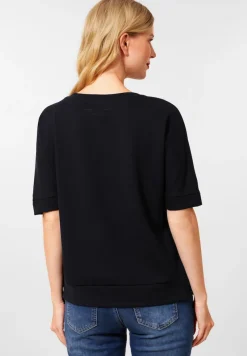 Street One Pullover & Sweatshirts*Softes Shirt mit Artwork Black