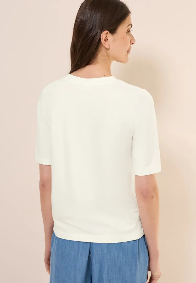 Cecil Shirts*Softes Shirt mit Folienprint vanilla white
