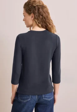 Cecil Pullover & Sweatshirts*Softes Shirt mit Wording universal blue