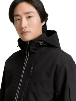 Tom Tailor Jacken|Big Boys*Softshell Jacke mit Kapuze Black