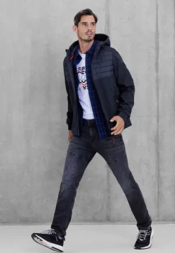 Street One Men Jacken*Softshelljacke mit Kapuze midnight blue