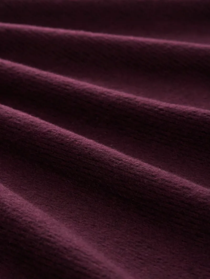 Tom Tailor Pullover & Sweatshirts*Soft-Touch Sweatshirt mit Knopf-Details dark red mélange