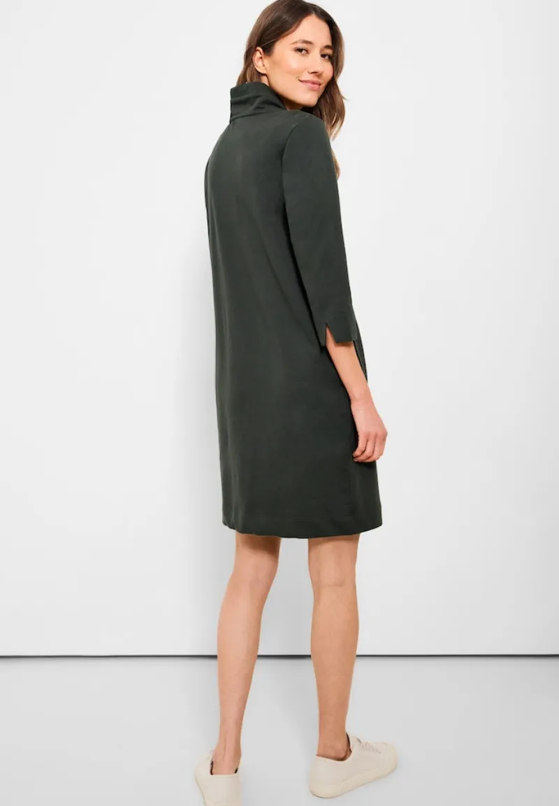 Cecil Kleider*Solides Sweat Kleid easy khaki