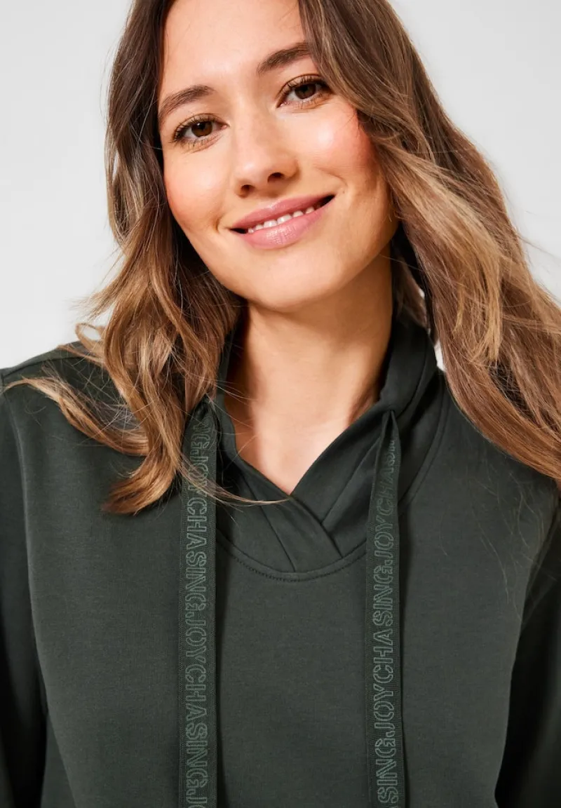 Cecil Kleider*Solides Sweat Kleid easy khaki