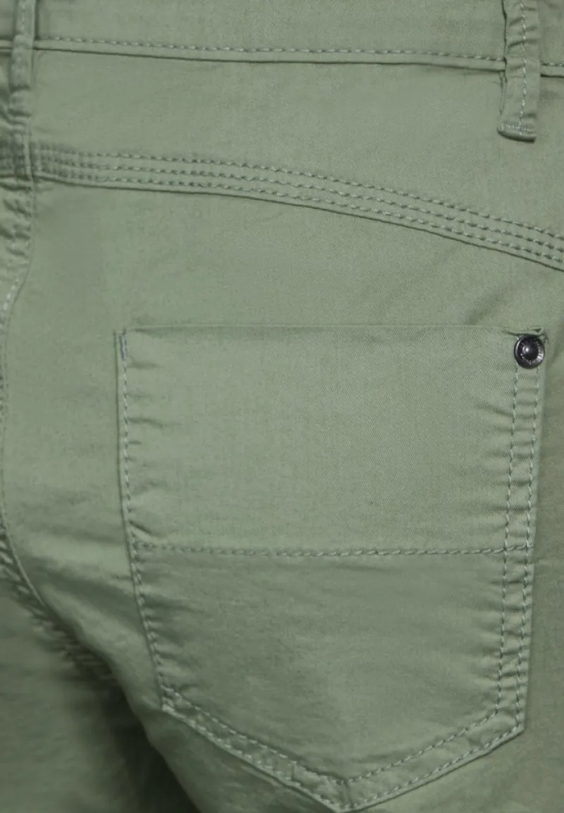 Street One Shorts*Sportive 3/4 Cargohose dry salvia green