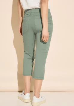Street One Shorts*Sportive 3/4 Cargohose dry salvia green