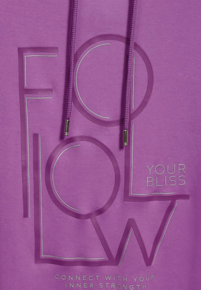 Cecil Shirts*Sportives Shirt mit Wording iced violet