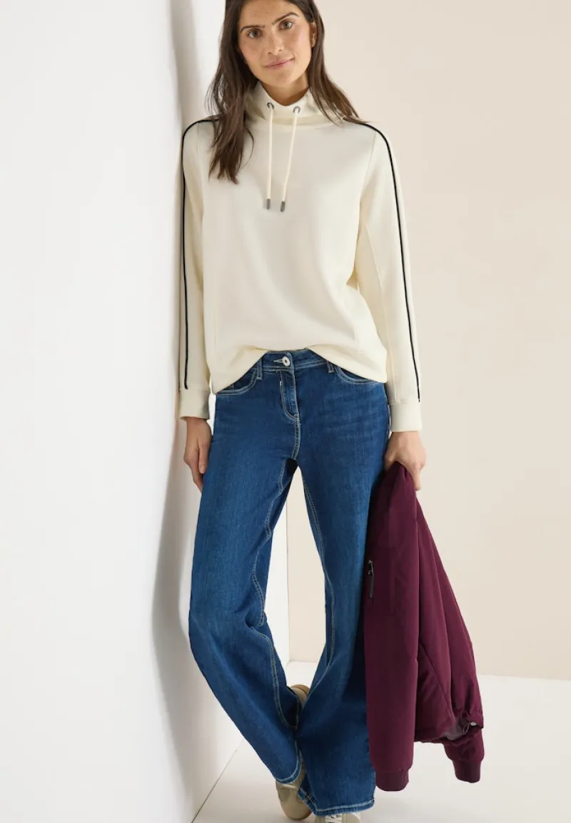 Cecil Pullover & Sweatshirts*Sportives Sweatshirt creamy white