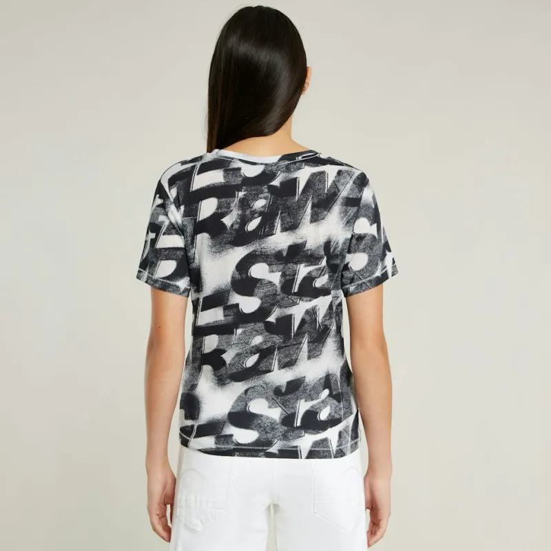 G-star Raw Shirts*Sprayed letters r t wmn lt chalk sprayed letters