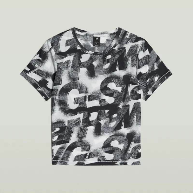 G-star Raw Shirts*Sprayed letters r t wmn lt chalk sprayed letters