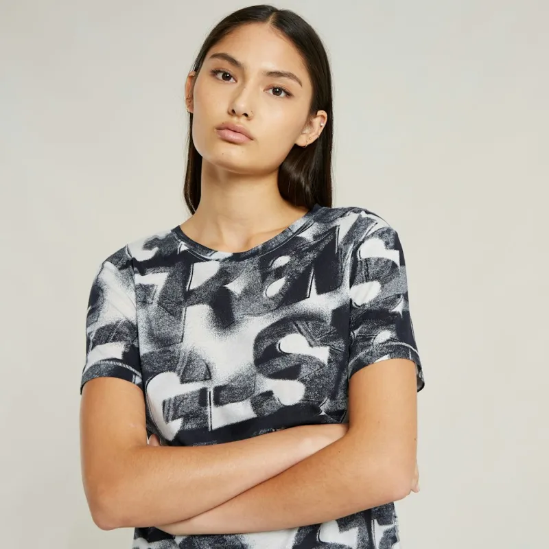G-star Raw Shirts*Sprayed letters r t wmn lt chalk sprayed letters