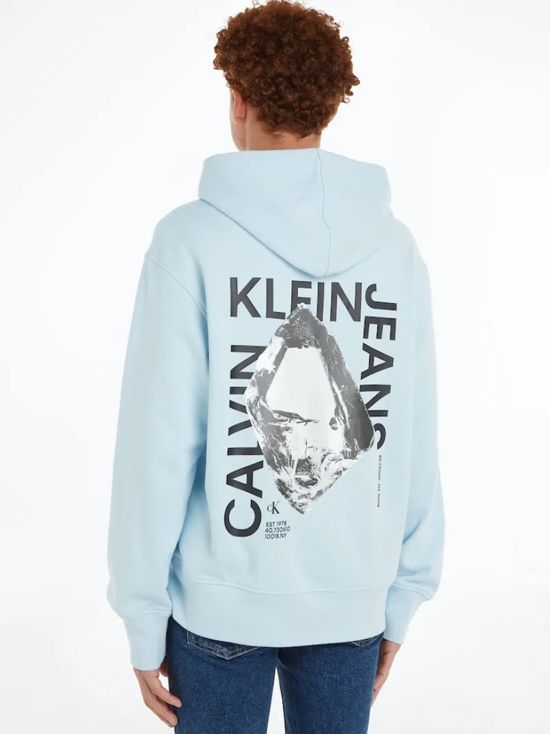 Calvin Klein Jeans Pullover & Sweatshirts*STACKED MODERN METALS HOODIE keepsake blue