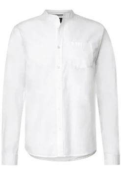 Street One Men Hemden|Big Boys*Stehkragen Hemd white