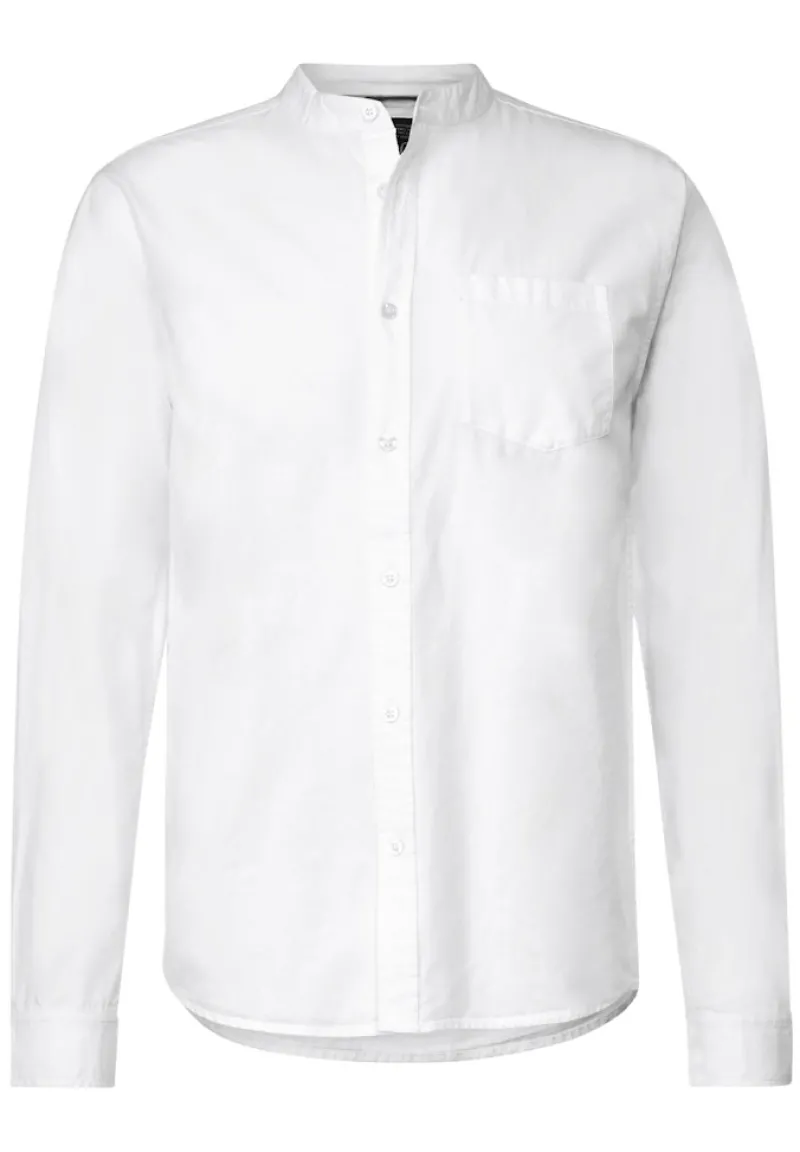Street One Men Hemden|Big Boys*Stehkragen Hemd white