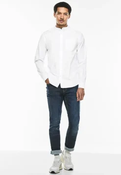 Street One Men Hemden|Big Boys*Stehkragen Hemd white