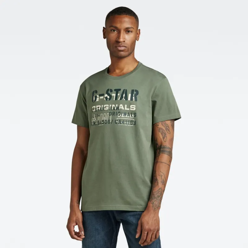 G-star Raw Shirts*Stencil originals r t lt hunter