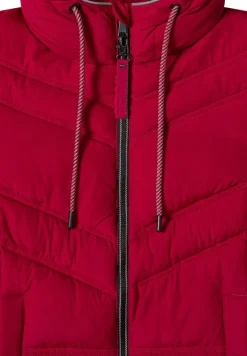 Cecil Jacken*Steppjacke mit Kapuze beaujolais red