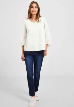 Cecil Blusen*Stickerei Bluse mit 3/4 Arm vanilla white