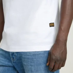 G-star Raw Shirts*Stitch burger r t white