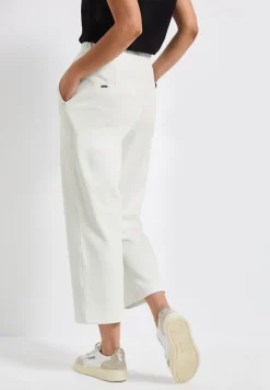 Street One Shorts*Straight Leg 7/8 Twill-Hose off white