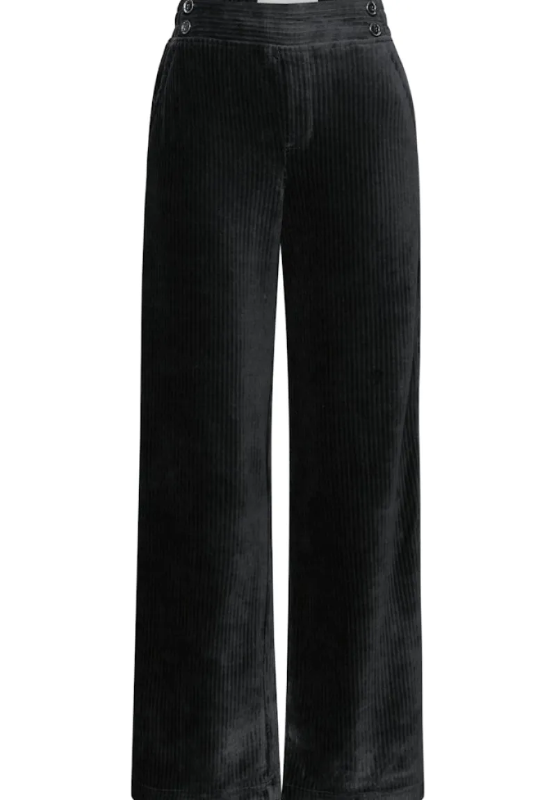 STREET ONE STUDIO Hosen*Straight Leg Cordhose Black