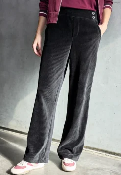 STREET ONE STUDIO Hosen*Straight Leg Cordhose Black