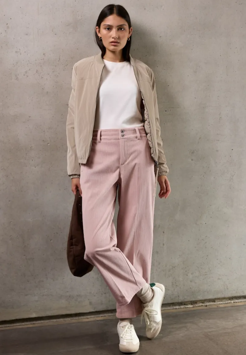 STREET ONE STUDIO Hosen*Straight Leg Cordhose Sepia Rose
