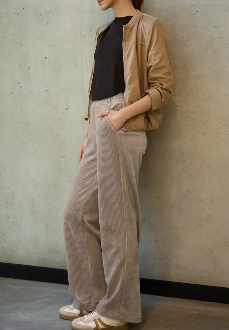 STREET ONE STUDIO Hosen*Straight Leg Cordhose tan brown