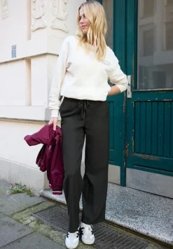 STREET ONE STUDIO Jeans*Straight Leg Hose Black