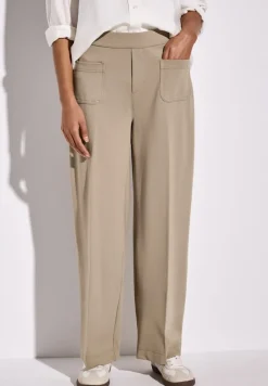 Street One Hosen*Straight Leg Hose safari beige