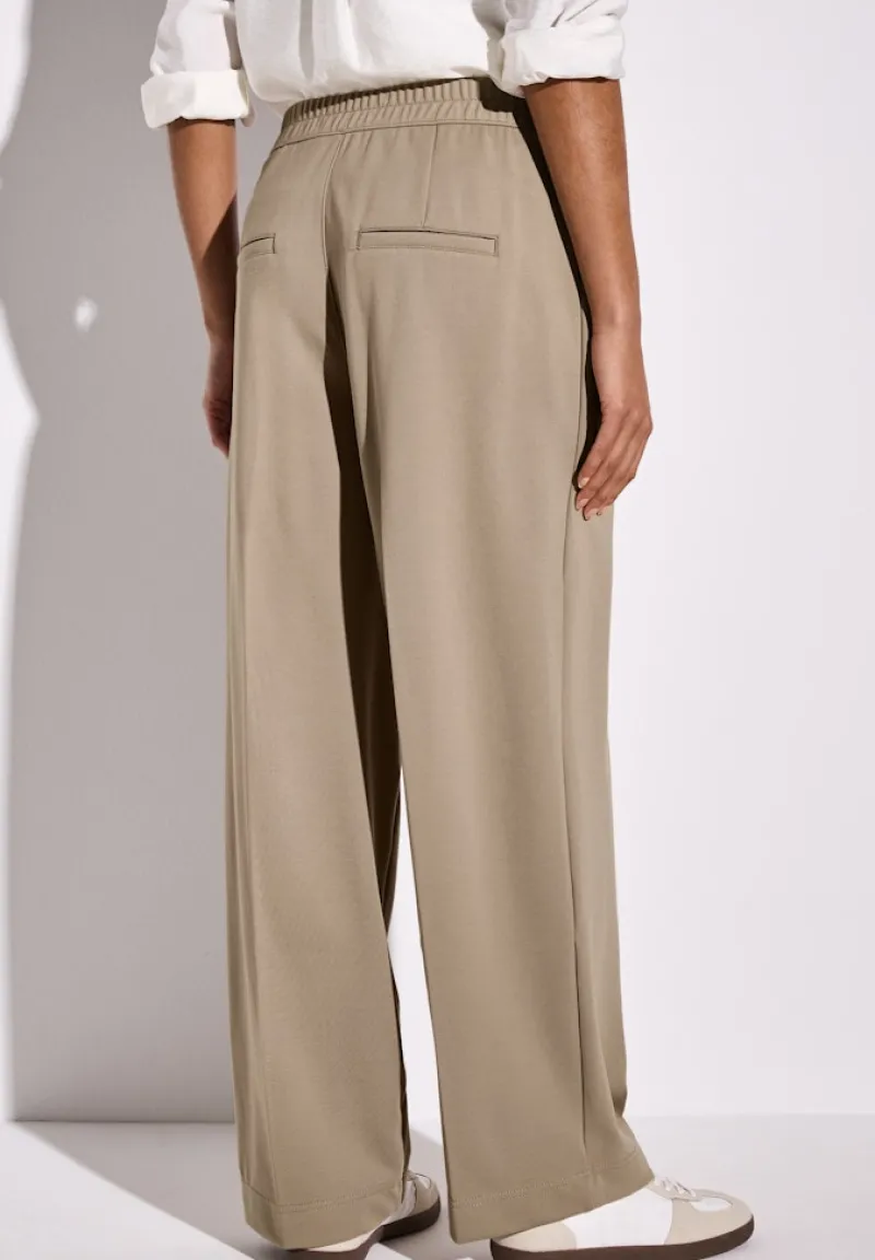 Street One Hosen*Straight Leg Hose safari beige