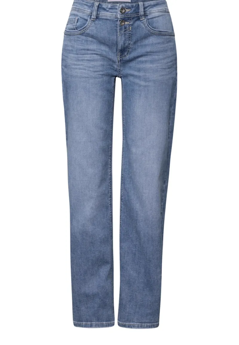 Street One Jeans*Straight Leg Jeans authentic mid blue washed