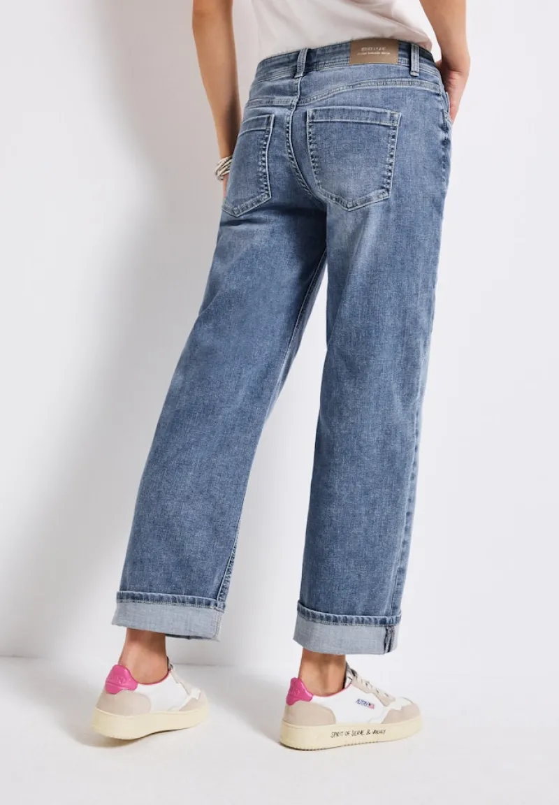 Street One Jeans*Straight Leg Jeans authentic mid blue washed