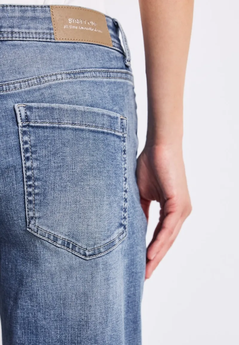 Street One Jeans*Straight Leg Jeans authentic mid blue washed