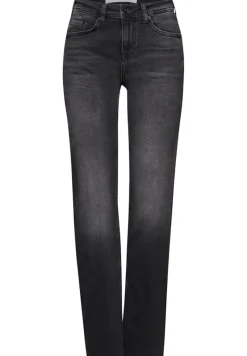 STREET ONE STUDIO Jeans*Straight Leg Jeans black soft wash