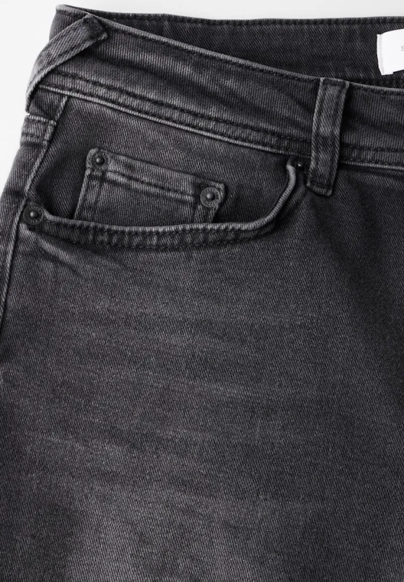 STREET ONE STUDIO Jeans*Straight Leg Jeans black soft wash