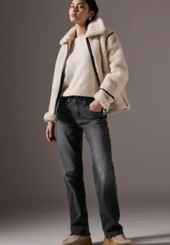 STREET ONE STUDIO Jeans*Straight Leg Jeans black soft wash