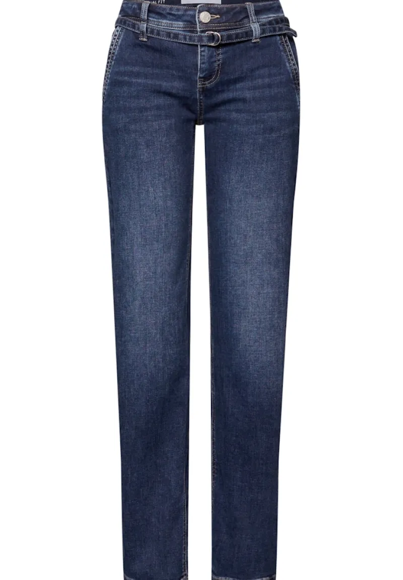 Street One Jeans*Straight Leg Jeans dark indigo authentic washed