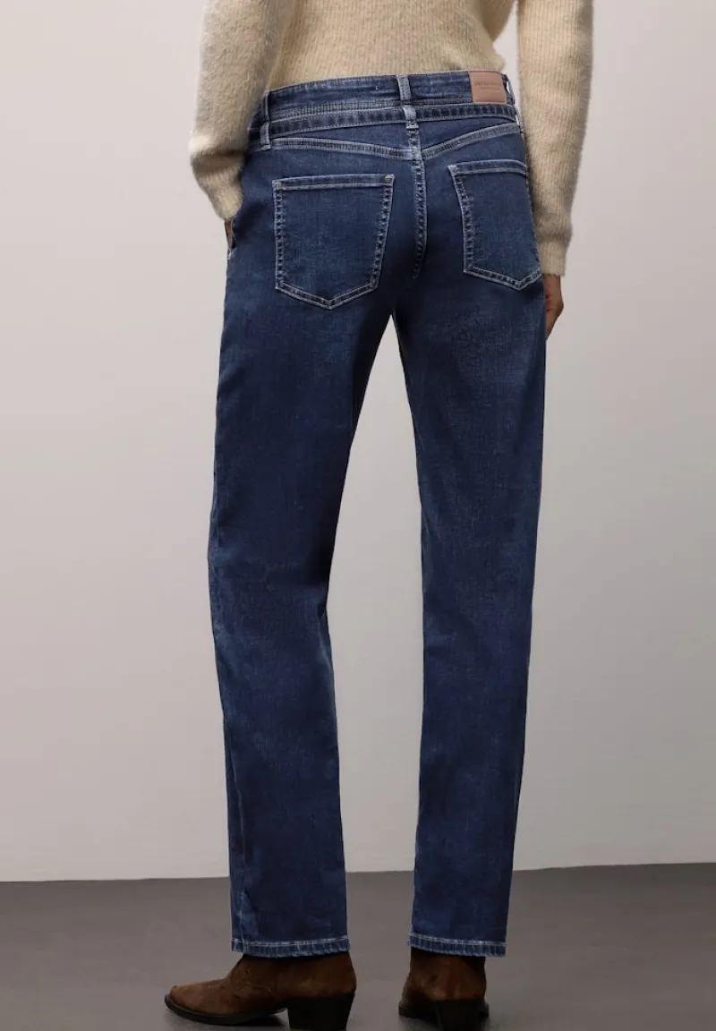 Street One Jeans*Straight Leg Jeans dark indigo authentic washed