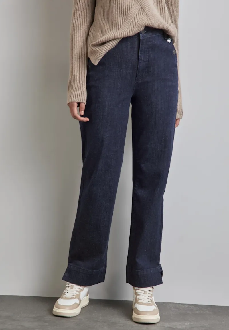 Street One Jeans*Straight Leg Jeans dark indigo rinsed