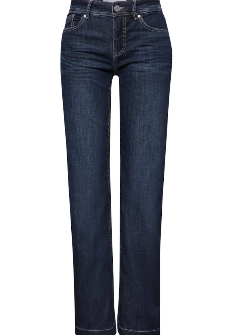 Street One Jeans*Straight Leg Jeans deep indigo washed