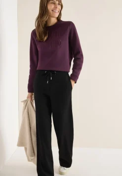 Cecil Hosen*Straight Leg Jersey-Hose Black