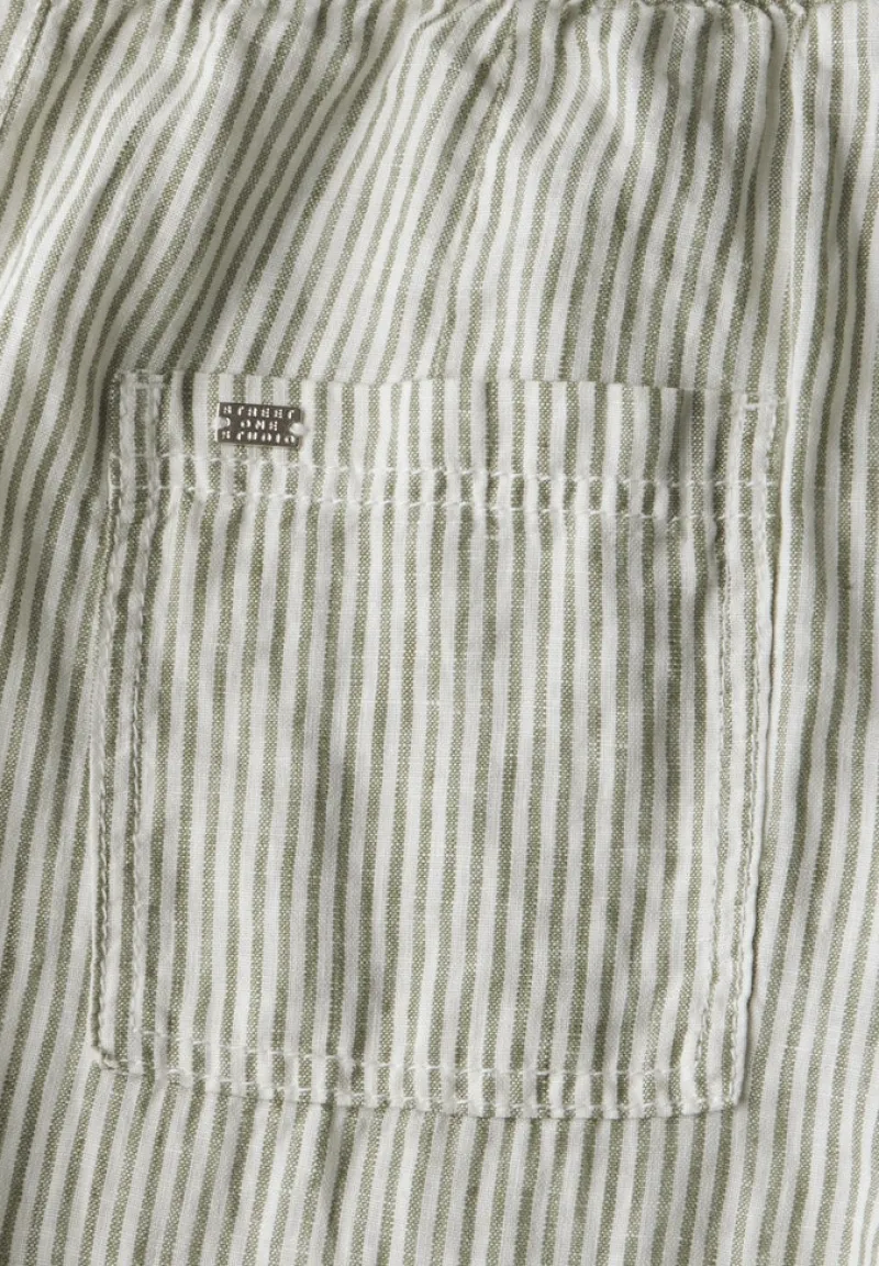 STREET ONE STUDIO Hosen*Straight Leg Leinenhose peridot green