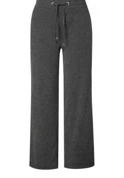 STREET ONE STUDIO Hosen*Straight Leg Strukturhose desert pine green